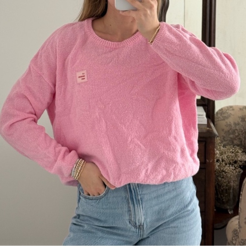 American Vintage Soft Pink Knit Top